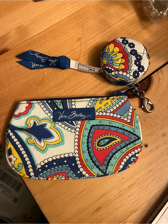 Vera Bradley Handbags - Vera Bradley Matching Zip Card Wallet and Measuring Tape